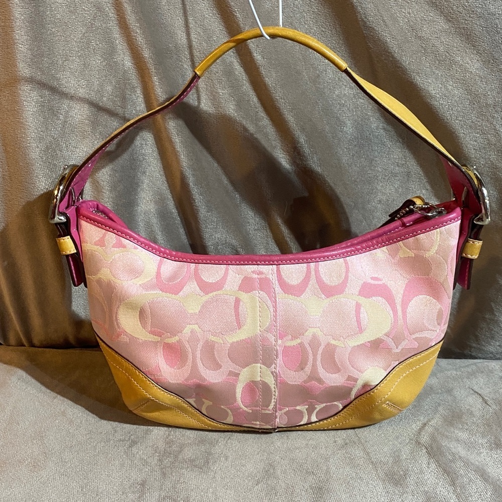 Y2K Coach Pink Optic Soho Hobo Shoulder Bag